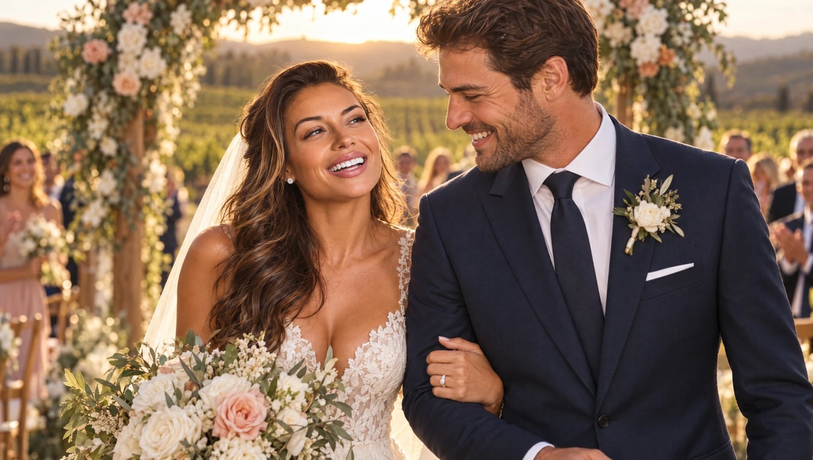 Layla Moreno on her wedding day